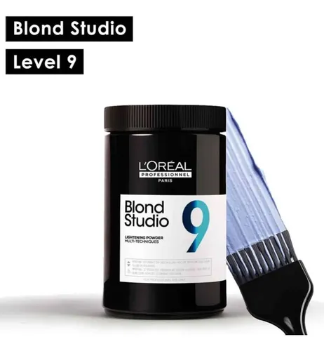 Polvo Decolorante Loreal Aclara 9 Tonos Blond Studio 500 Ml