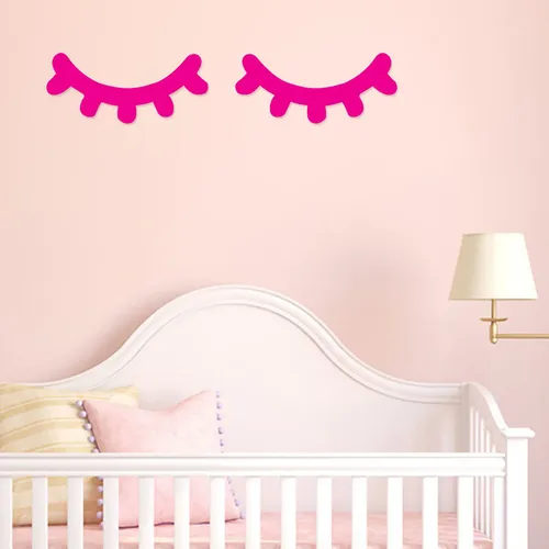 Adhesivo De Pared O Con Forma De Par De Pestañas Para Decoración Del Hogar, Dormitorio, Vinilo, Talla M
