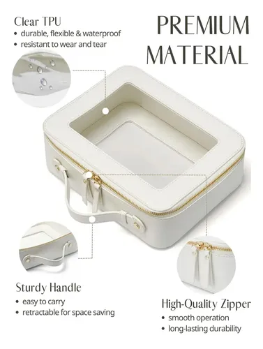 & / Bolsa De Cosméticos Pequeña, Transparente Y Cuadrada, *