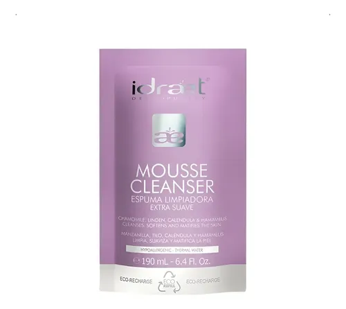 Mousse Cleanser Espuma Limpiadora Extra Suave 190ml Idraet