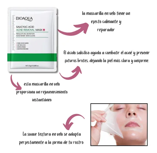 Set De Mascarilla Faciales Bioaqua X 5 Unidades Variado