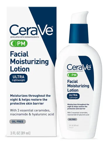 Loción Hidratante Facial Y Crema De Noche Cerave Pm