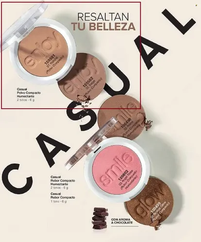 Polvo Compacto Humectante Casual By Violetta 6g