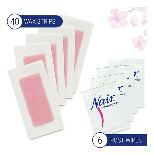 Nair Hair Remover Cera Ready-strips 40 Recuentos Piernas/cue