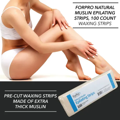 Tiras Depiladoras Forpro Natural Muslin, 100 Unidades