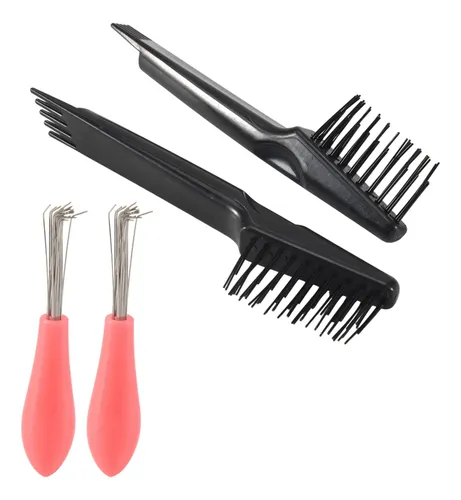 4 Piezas Peine Y Cepillo Para Limpiar Cabello