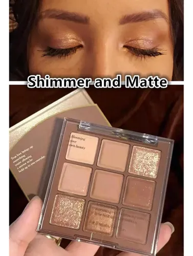 Paleta De Sombras Go Ho 9 Colores Nude Set 4