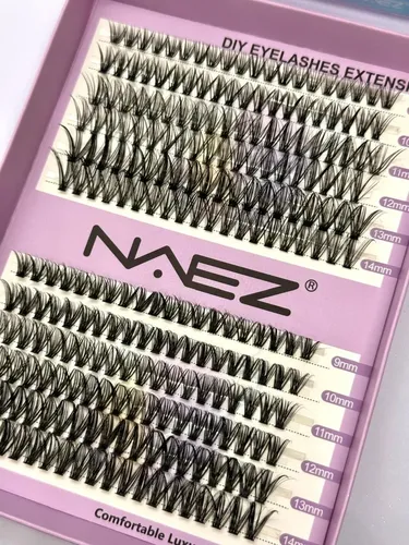 Set Pestañas Postiza Naez 0.07d 12 Filas Extensiones 30p 40p