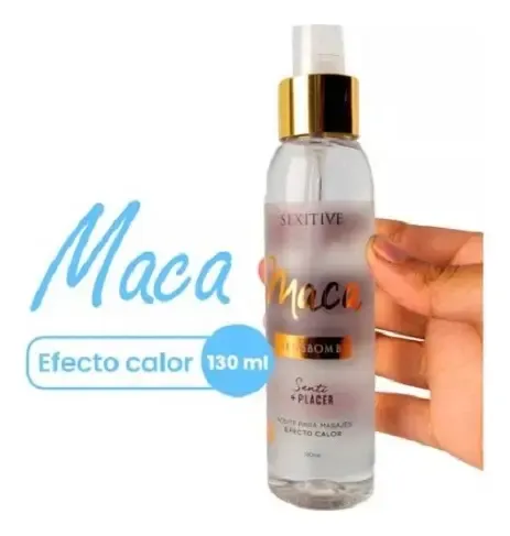 Aceite Para Masajes Efecto Calor Sensbomb Maca Sexitive 130g