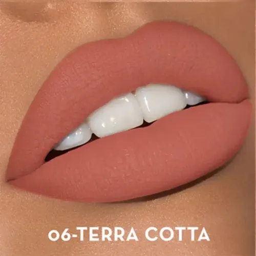 Labial Top Five Mousse Mate Italia Deluxe (variedades) Color Terra Cotta