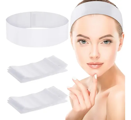 Diadema Desechable Spa Facial Care Piel Cinta Pelo,