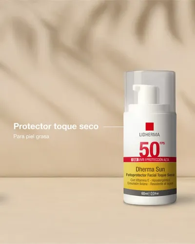 X2 Dherma Sun Fotoprotector Facial Toque Seco Fps 50 P/grasa