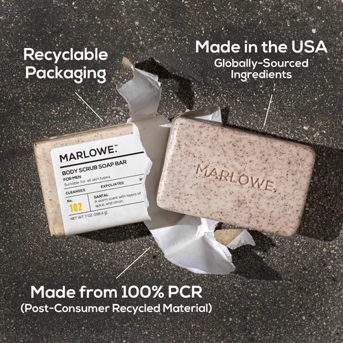 Jabón Exfoliante Corporal Marlowe. No. 102 Santal Scent 200