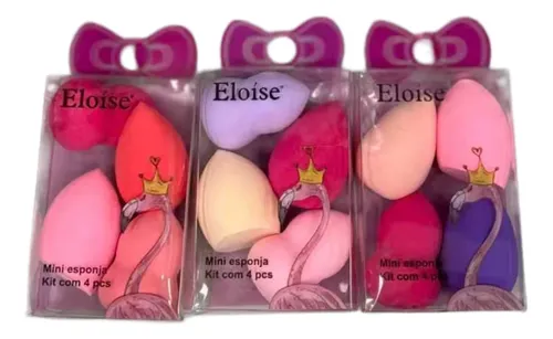 Kit 4 Mini Esponjas De Maquillaje Eloise Beauty Blender