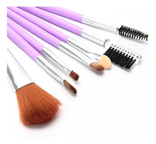 Set Brochas Maquillaje Skora Beauty 7 Piezas Cepillo Cejas