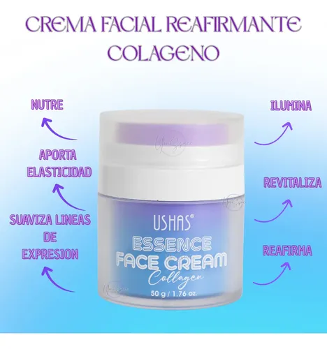 Crema Facial Hidratante Antiarrugas Con Colageno Todo Tipo De Piel Noche