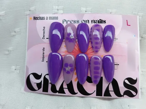Uñas Press On/ Uñas Reutilizables De La Mejor Calidad!!!!