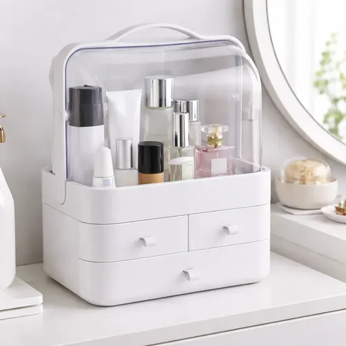 Organizador Maquillaje Portatil Escritorio Porta Cosmetico