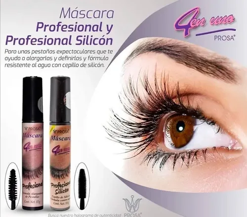 .rímel Máscara De Pestañas Profesional Negro 4 En 1 Prosa N