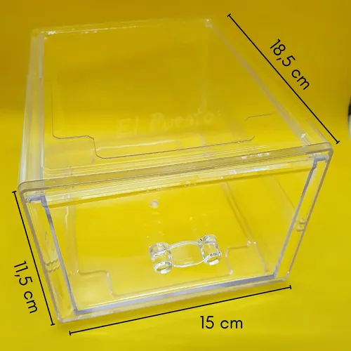 Organizador Acrílico 1 Cajon Transparente Maquillaje Joya