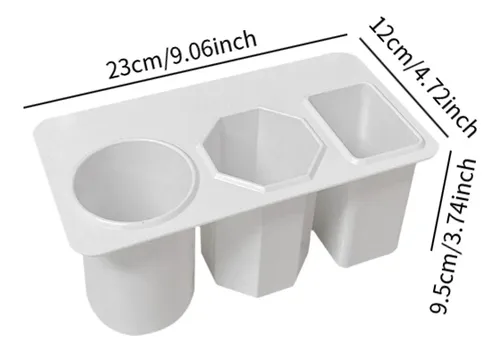 Organizador De Mesa Para Brochas De Maquillaje Negro