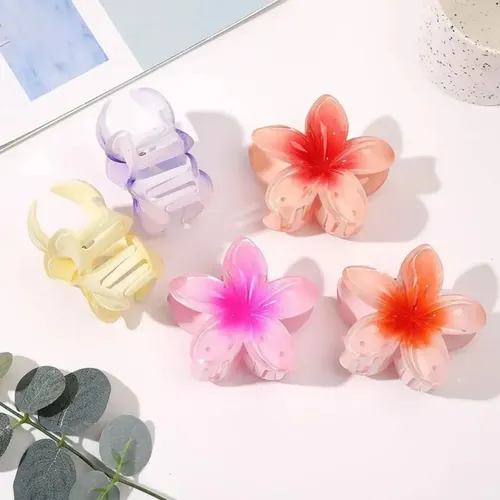 A 10 Pinzas Para El Cabello Con Forma De Flor Plumeria B