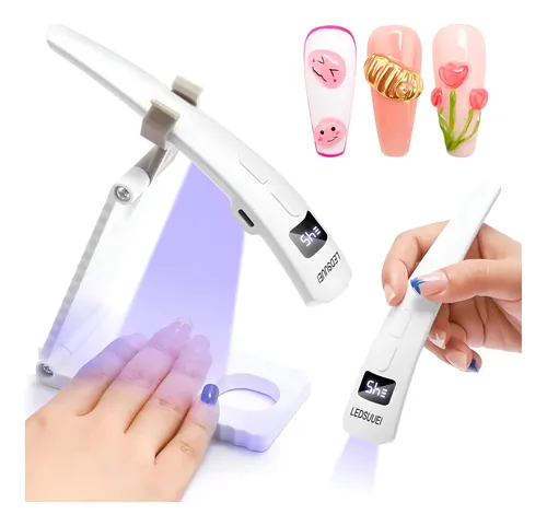 Lámpara Uv Portátil Ledsuuei Para Uñas De Gel 400mah