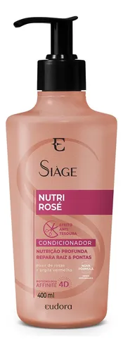 Acondicionador Eudora Siàge Nutri Rosé Reparador 400ml