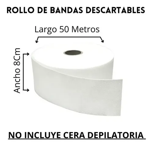 Banda Depilatoria Descartable X 50 Metros