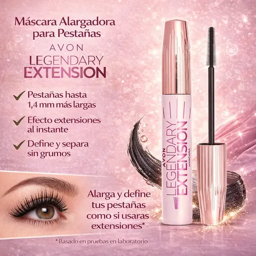 Mascara De Pestañas Alargadora Avon Legendary Extension