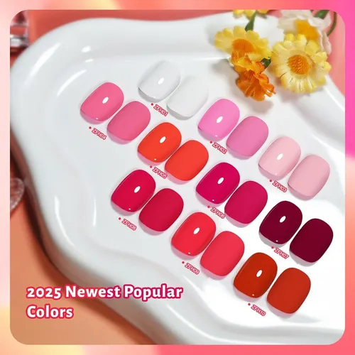 Set De Esmaltes Openlive 12 Piezas Rosa 5 Ml Base Y Top Coat