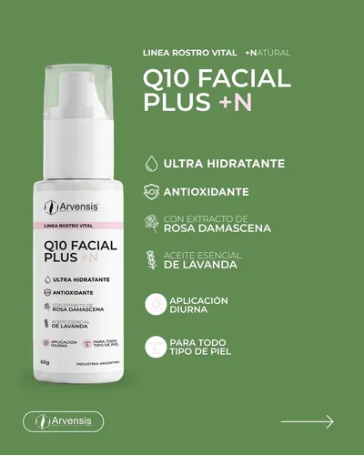 Crema Antiedad Q10 Plus +n Hidratante Antioxidante