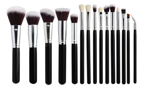 Set 15 Brochas Base Sombra Contorno Profesional