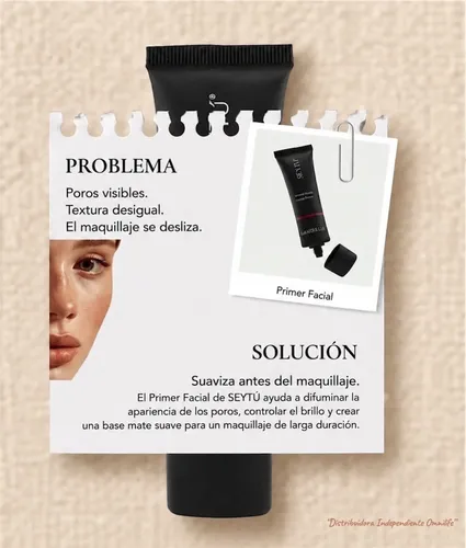 Primer Facial Seytú Matificante Suaviza Poros Pre Maquillaje