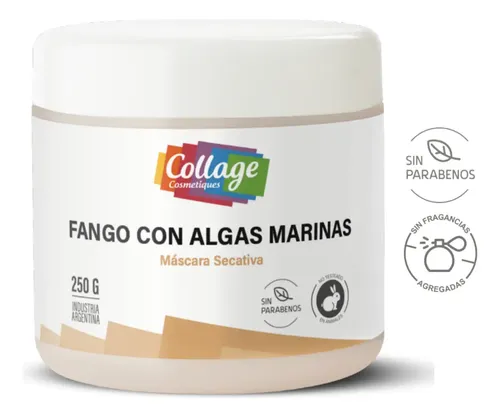 Máscara Facial Fango Con Algas Marinas X250g Collage