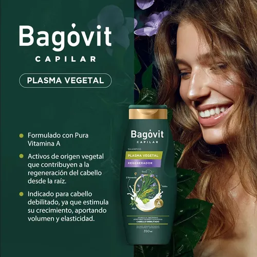 Rutina Completa Bagóvit Capilar Plasma Vegetal Regenerador