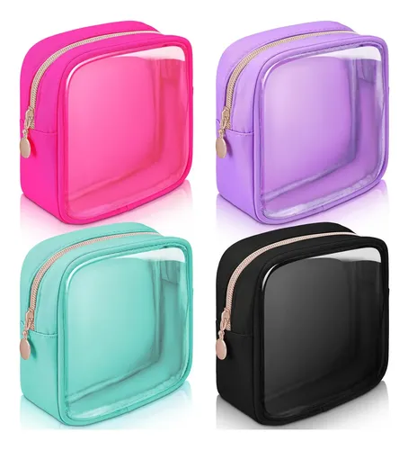 Bolsa De Maquillaje Hushee De Nailon Transparente Para Mujer