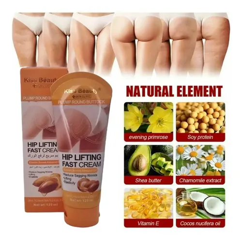 Crema Reafirmante Para Gluteos Levantamiento Realce Celuliti Fragancia elastina y aceite almendras dulces
