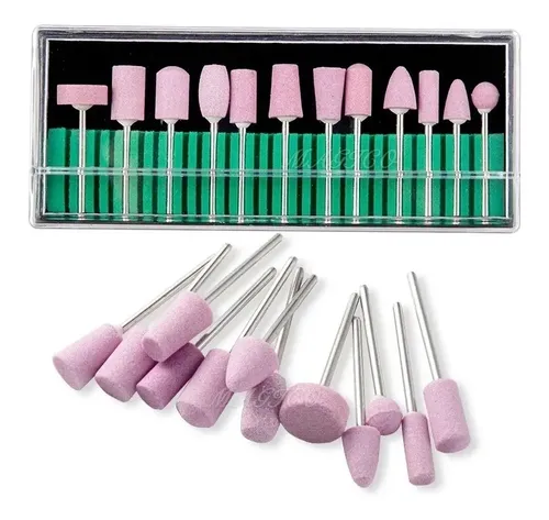 Kit De 12 Fresas Para Torno Pulidor Lima De Uñas