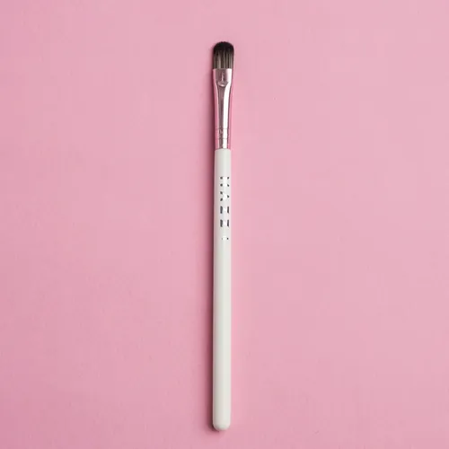 Pincel De Ojos Chato Punta Redonda S Mazz Make Up -pelo Sint