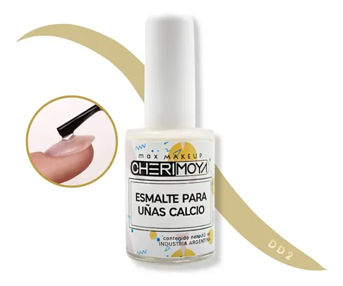 Esmalte Para Uñas Calcio Cherimoya 10ml Manicuria Esculpidas