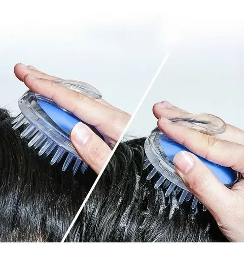 Cepillo Silicona Limpiador Masajeador De Cabello Shampoo