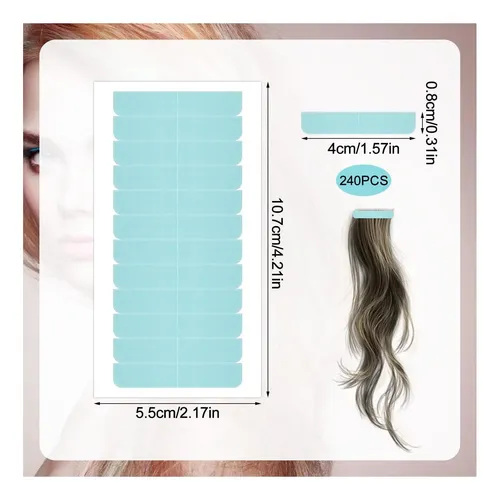 Herramienta De Cinta De Extensión De Cabello De 240 Piezas,