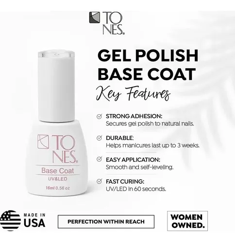 Base Coat Uv/led Tones Sin Limpiar 16ml