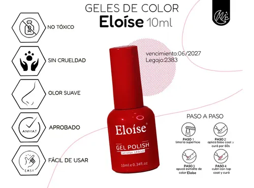 Kit X3 Esmaltes Color Semipermanente Eloíse Uv Uñas Manicura A Elección