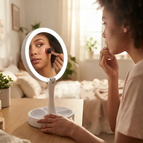 Espejo Maquillaje Con Luz Led