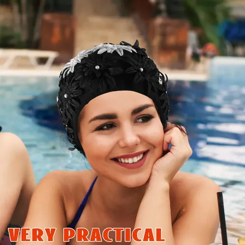 ` Gorro De Baño Impermeable Con Estampado Floral, U