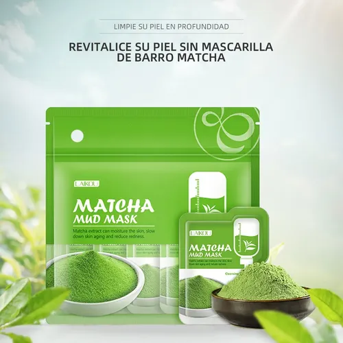 10* Mascarilla De Arcilla Verde Matcha Pieza Única 5g
