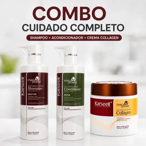 Combo Karseell Maca Power Set Cabello Dañado + Mascarilla