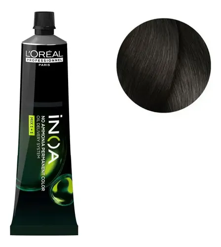 Tintura Inoa De Loreal. Sin Amoniaco, Coloración X 60 Gr